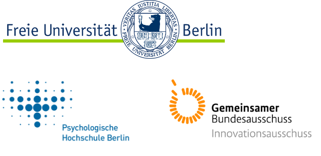 TONI ist Studie der Freien Universität Berlin, der Psychologischen Hochschule Berlin, sowie des Innovationsausschusses des Gemeinsamen Bundesausschuss